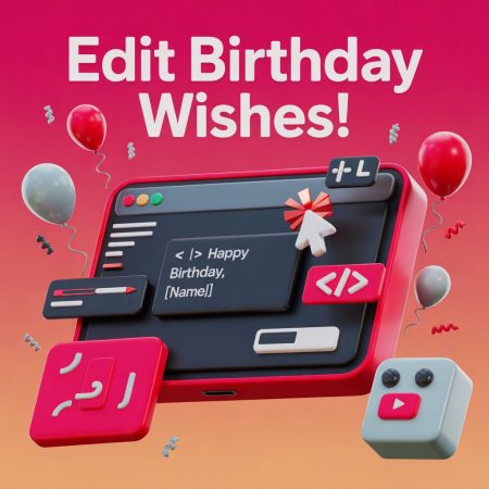How Can You Edit Birthday Wishes Using Programming?